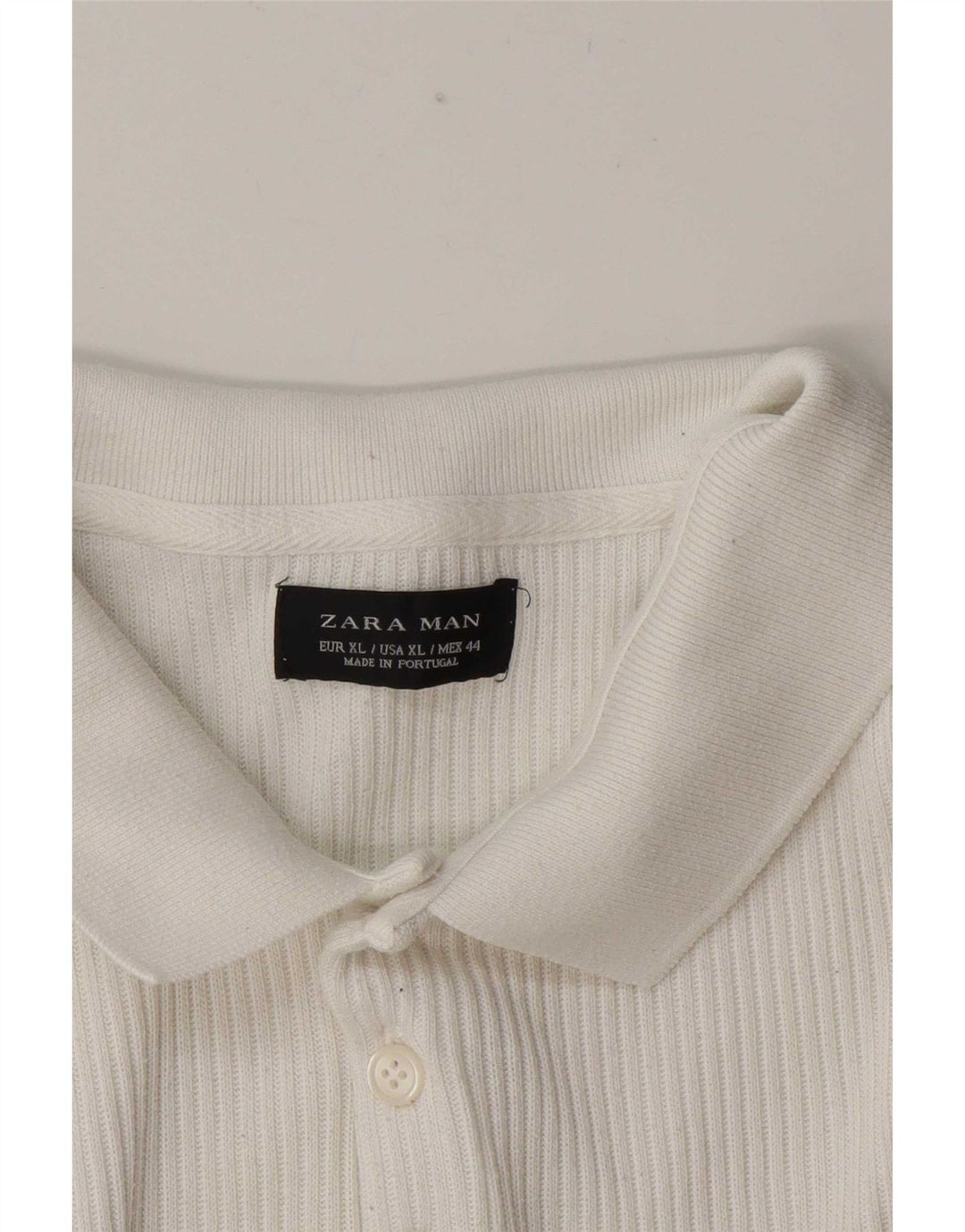 Zara Ανδρικό πουκάμισο Polo XL Λευκό