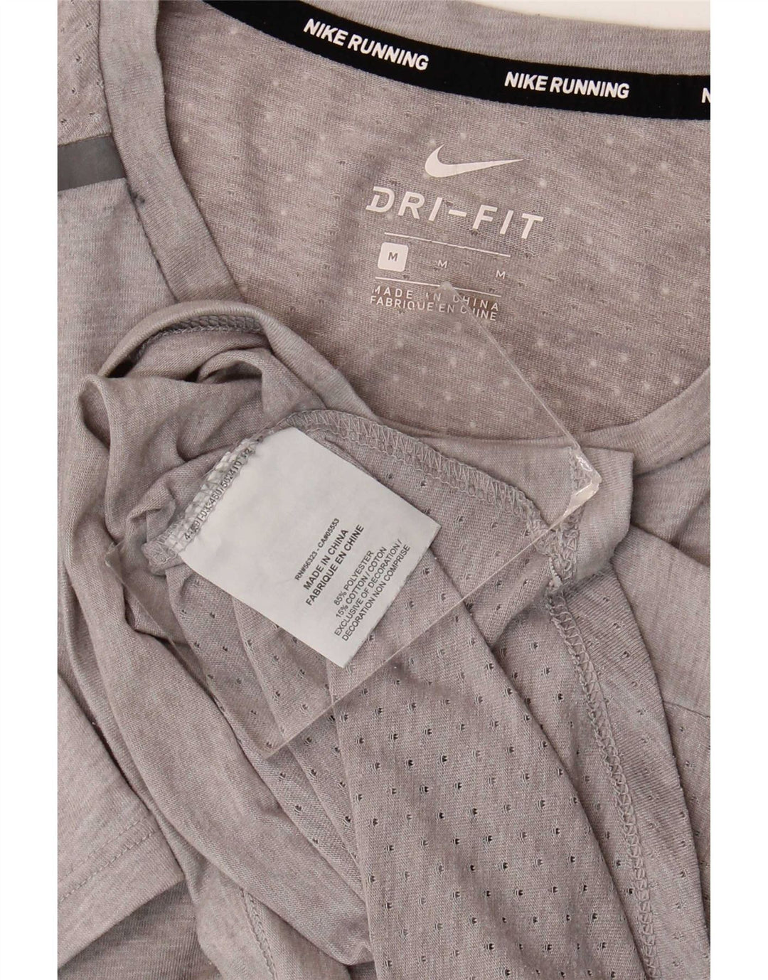 Ανδρικό T-Shirt Nike Dri Fit Τοπ μεσαίου γκρι πολυεστέρα