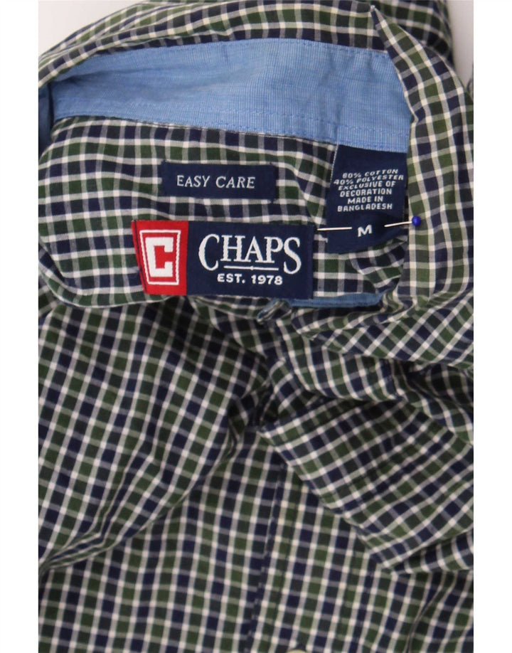 Chaps Ανδρικό πουκάμισο Classic Fit Μεσαίο πράσινο βαμβακερό Gingham