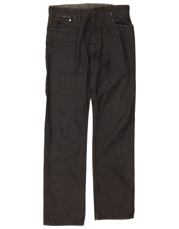 G-STAR Ανδρικό τζιν 3301 ίσιο W32 L34 Μπλε βαμβακερό