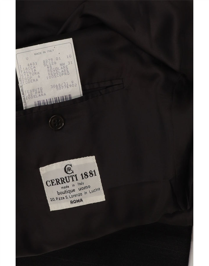 Cerruti 1881 Ανδρικό μπουφάν μπλέιζερ με διπλό στήθος IT 48 μέτριο γκρι ρίγες