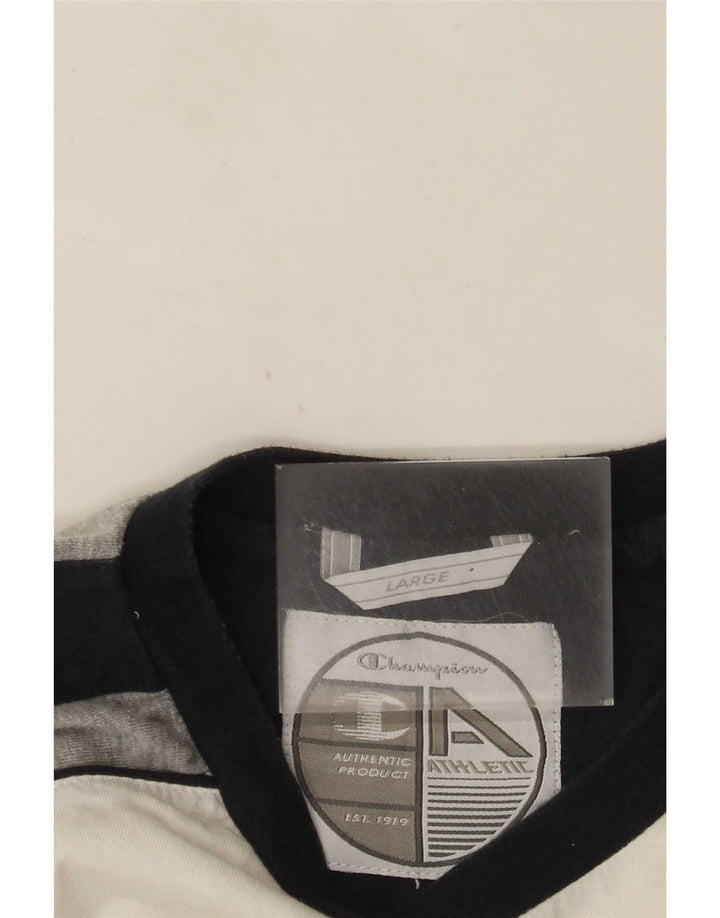Ανδρικό T-Shirt Champion Top Large White Colourblock