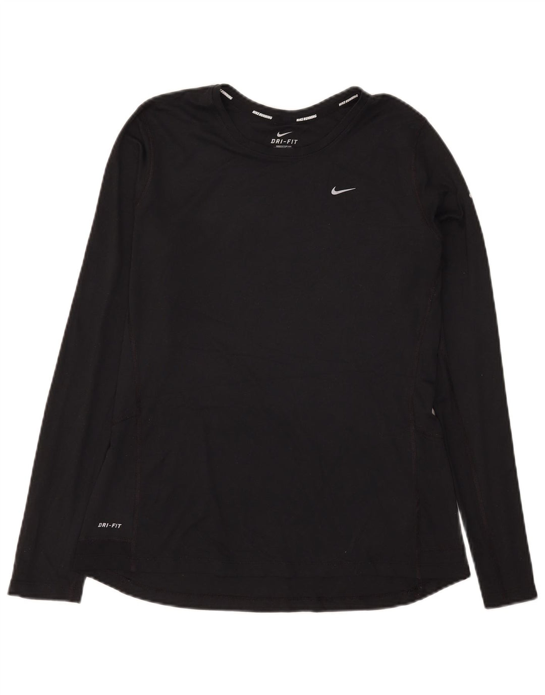 Γυναικείο Nike Dri Fit Μακρυμάνικο UK 16 Large μαύρο πολυεστέρα
