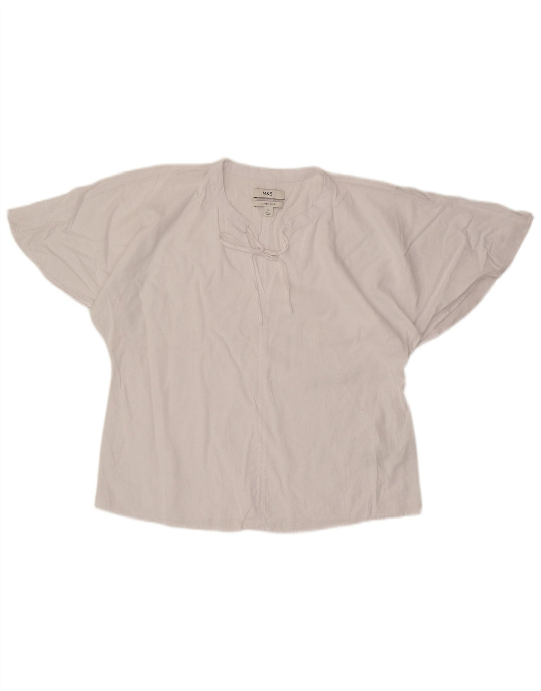 Marks & Spencer Γυναικεία Μπλούζα Τοπ UK 12 Medium White Λευκό