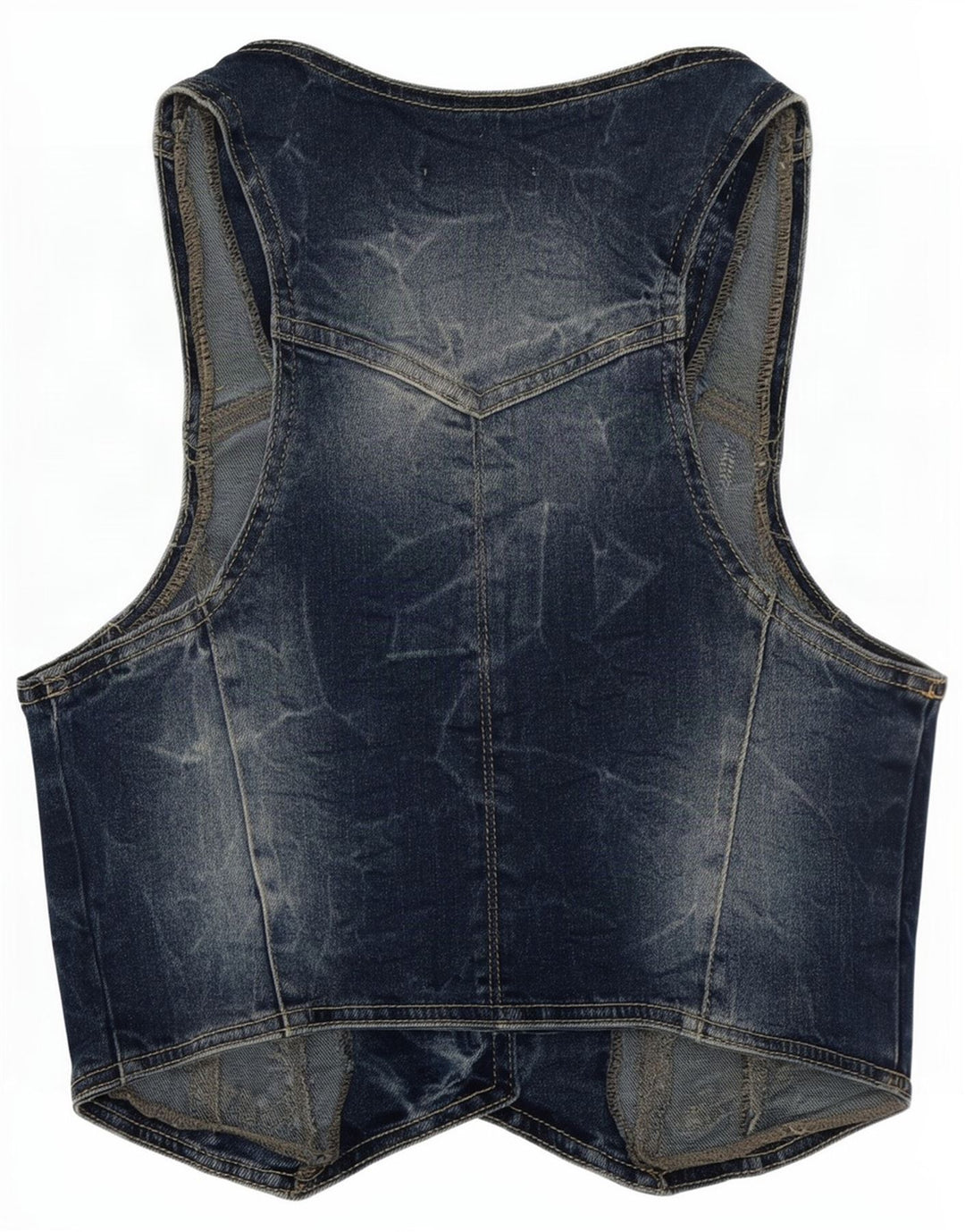 Γυναικείο τζιν γιλέκο Pimkie UK 8 Small Blue