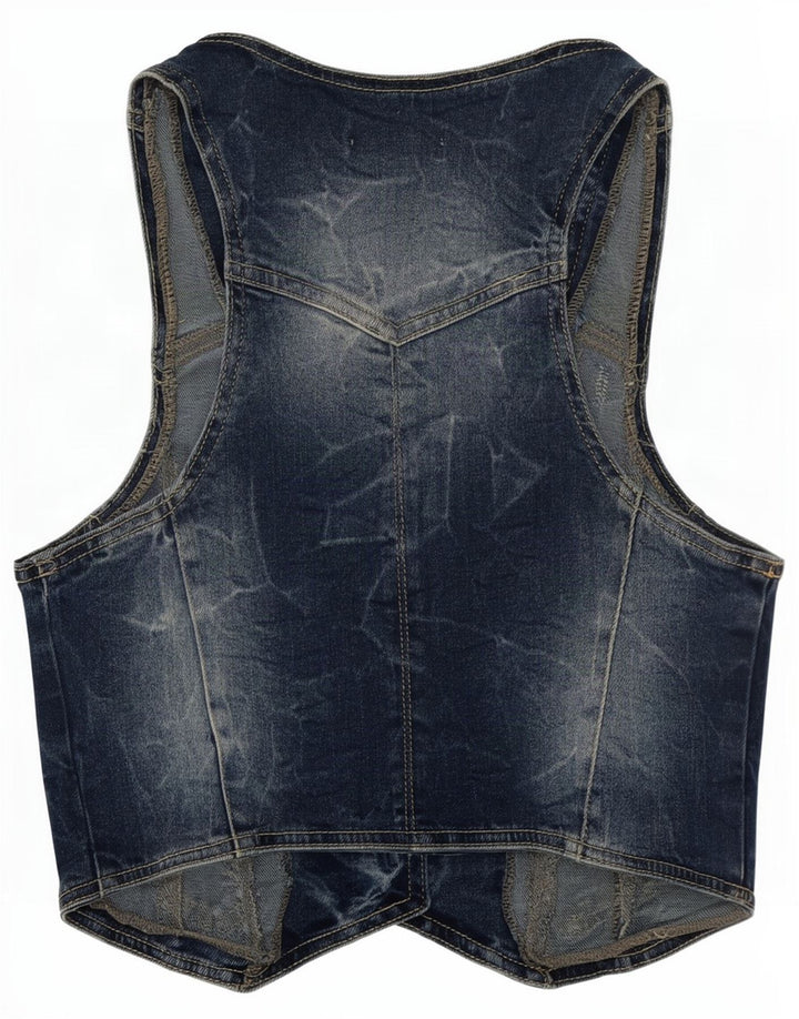 Γυναικείο τζιν γιλέκο Pimkie UK 8 Small Blue