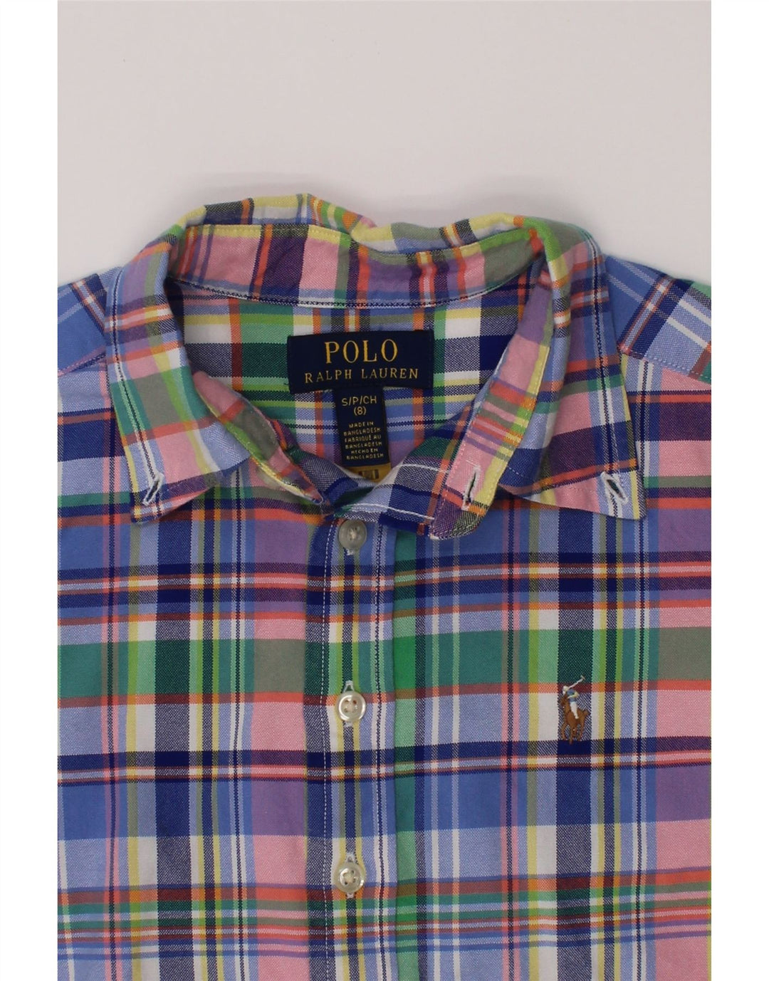 POLO RALPH LAUREN Αγόρι πουκάμισο 7-8 ετών Μικρό πολύχρωμο καρό