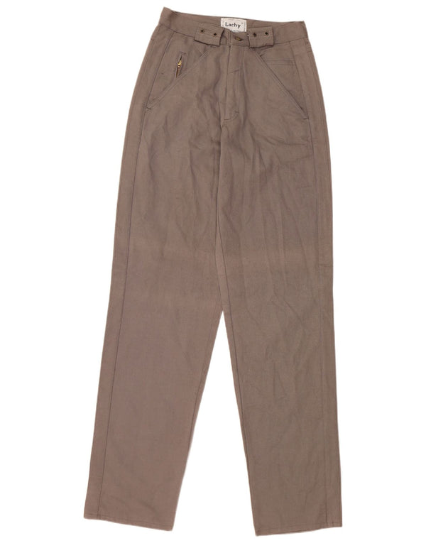 Vintage γυναικείο ψηλόμεσο casual παντελόνι IT 42 Medium W26 L34 Γκρι