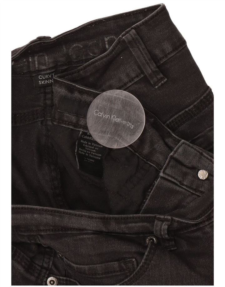 CALVIN KLEIN Γυναικείο καμπυλωτό Skinny Jeans W34 L30 Γκρι