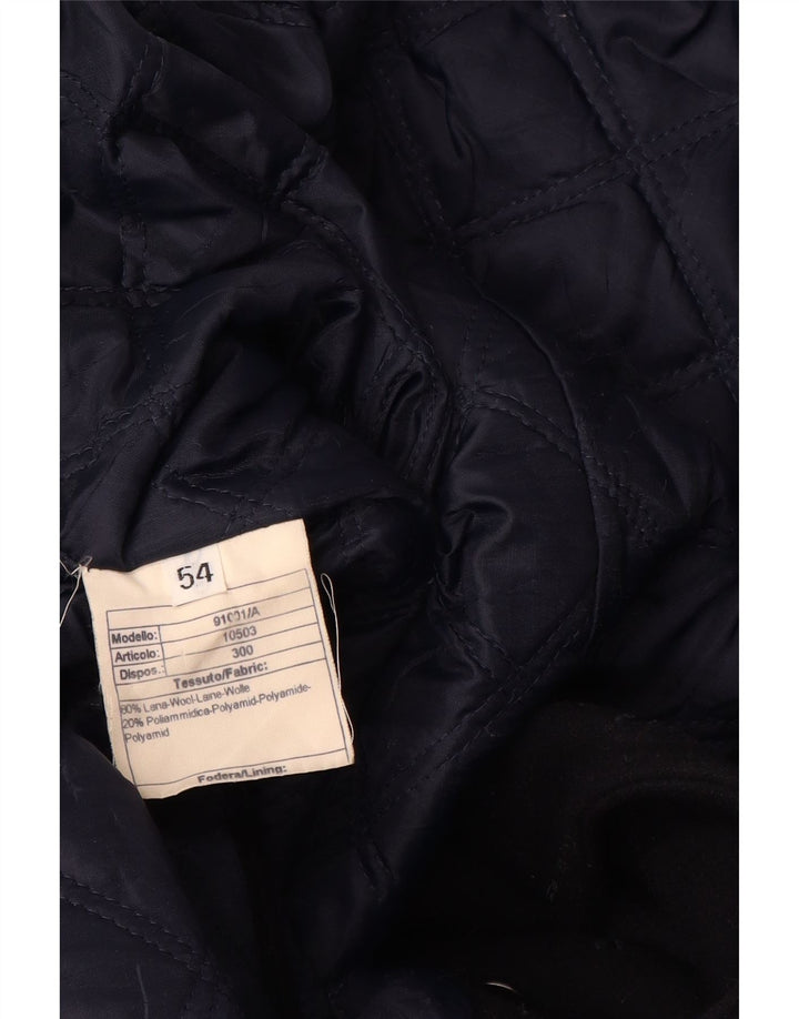 Marina Yachting Ανδρικό παλτό μπιζελιού IT 54 2XL Navy Blue Wool