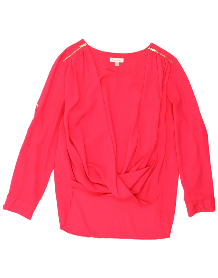 Γυναικεία μακρυμάνικη μπλούζα Calvin Klein Top UK 18 XL Ροζ Πολυεστέρας