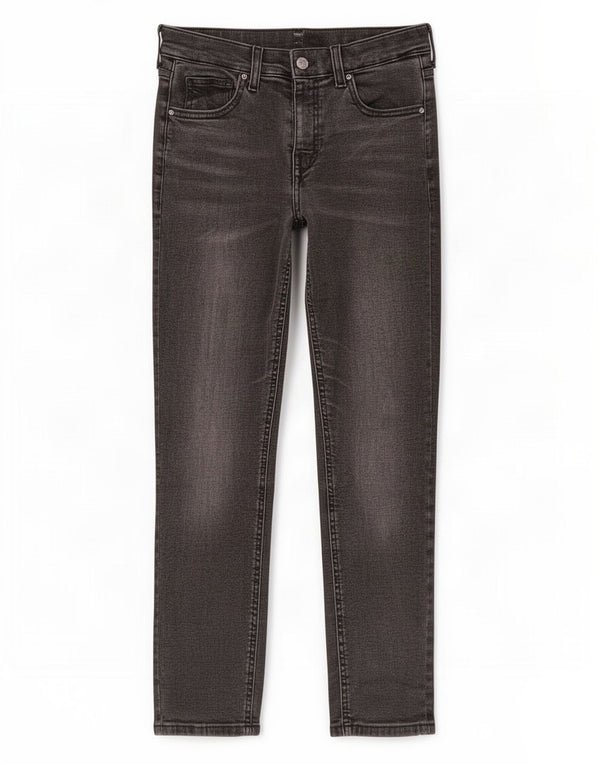 Topshop Γυναικείο Crop Skinny Jeans W28 L23 Γκρι βαμβακερό
