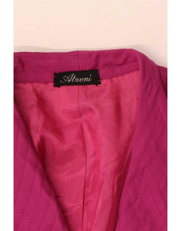Vintage γυναικείο σακάκι με διπλό στήθος UK 12 Medium Pink