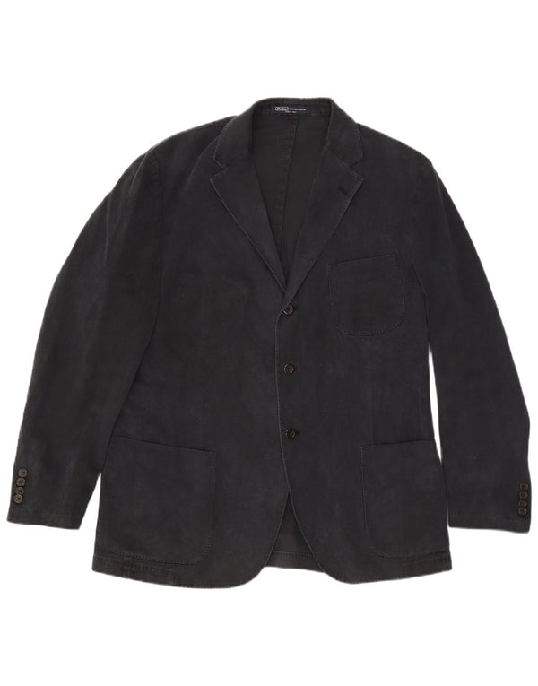 Polo Ralph Lauren Ανδρικό σακάκι με 3 κουμπιά σακάκι IT 54 XL μαύρο βαμβακερό