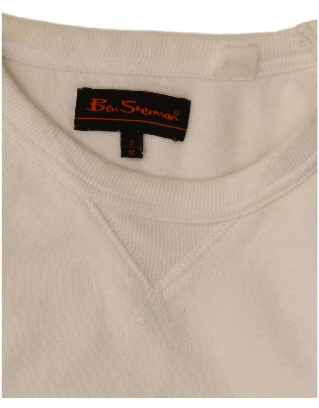Ανδρικό γραφικό φούτερ Ben Sherman, μεσαίο λευκό βαμβακερό