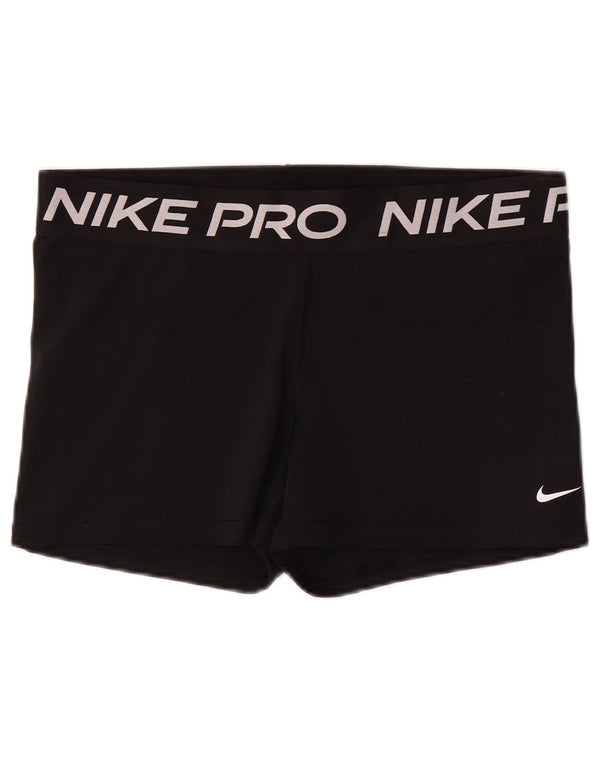 Γυναικείο αθλητικό σορτς Nike γραφικό Dri Fit UK 18 XL μαύρο πολυεστέρα