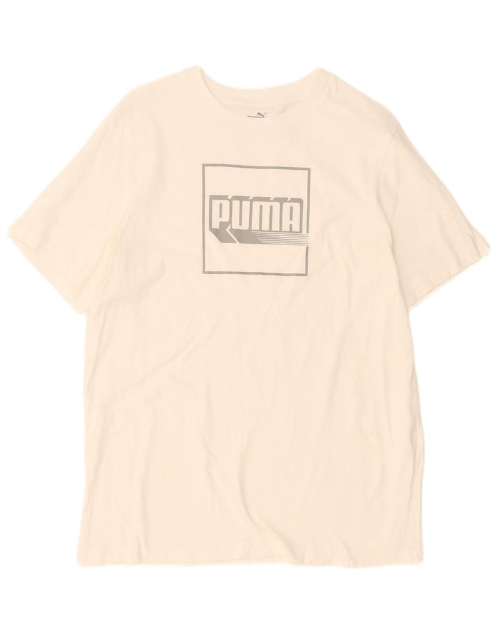 Ανδρικό γραφικό T-Shirt Puma Top Large Λευκό