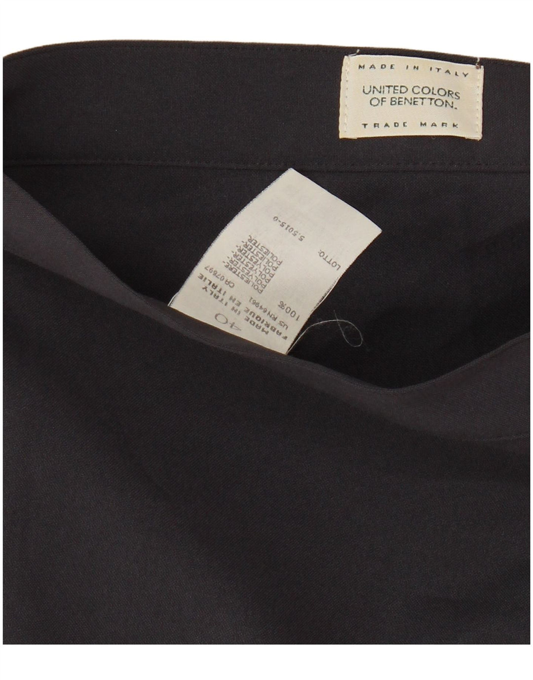 Benetton Γυναικεία Μίνι Φούστα IT 40 Small W26 Navy Blue Polyester