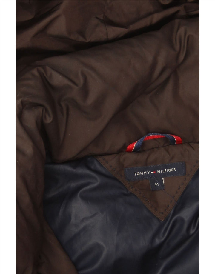 Tommy Hilfiger γυναικείο παλτό με κουκούλα UK 14 μεσαίο καφέ πολυεστέρας