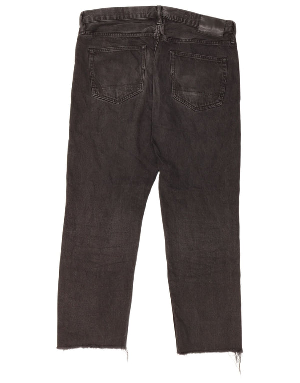 ALL SAINTS Ανδρικό Sid Straight Jeans W32 L26 Μαύρο βαμβακερό