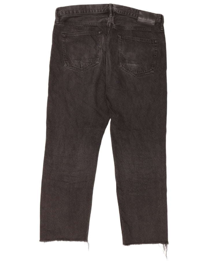 ALL SAINTS Ανδρικό Sid Straight Jeans W32 L26 Μαύρο βαμβακερό