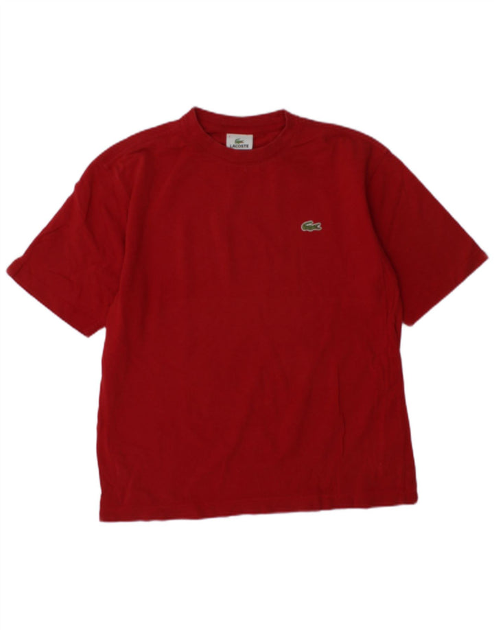 Ανδρικό T-Shirt Lacoste Top Size 3 Small κόκκινο βαμβακερό