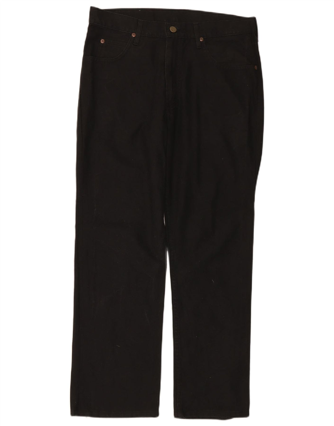 Lee Mens Straight Jeans W33 L28 Μαύρο Βαμβακερό