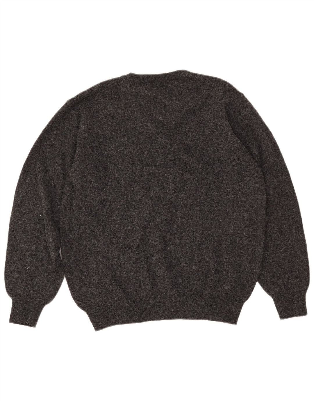 Ανδρικό πουλόβερ με λαιμόκοψη ZARA μεσαίου γκρι μαλλί