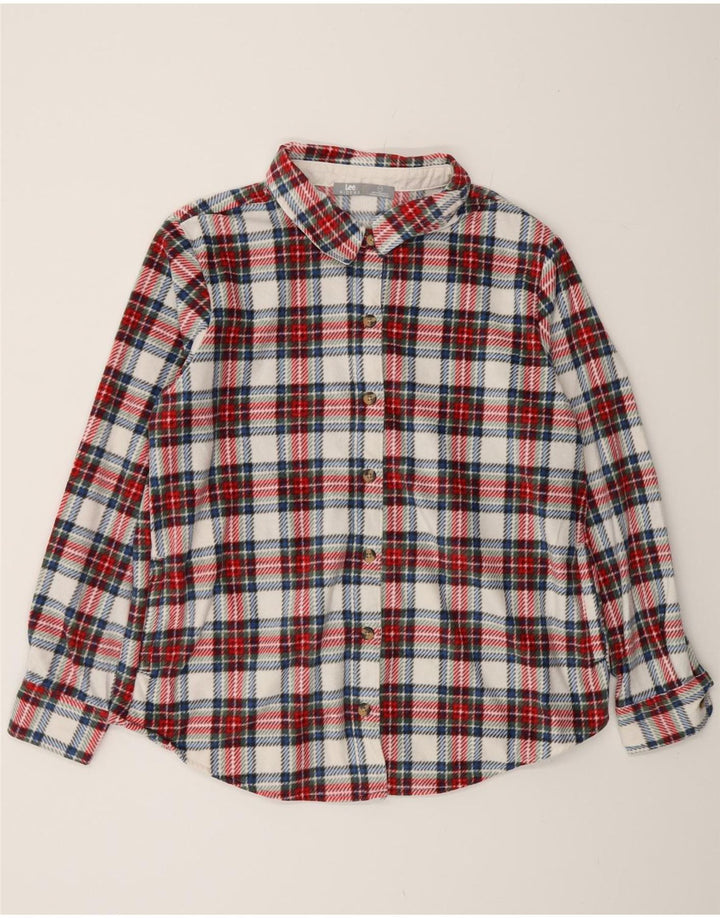 Γυναικείο πουκάμισο LEE Riders Flannel UK 16 Large Red Check Polyester