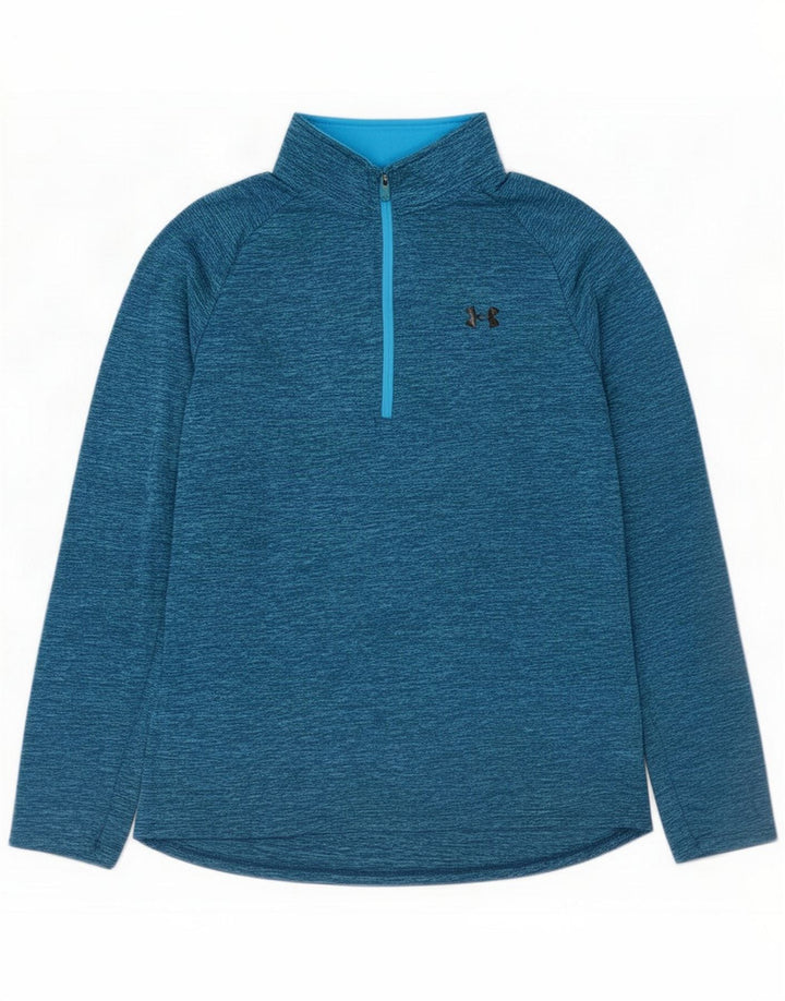 Ανδρική φόρμα πουλόβερ με φερμουάρ Under Armor Top Large Blue Flecked