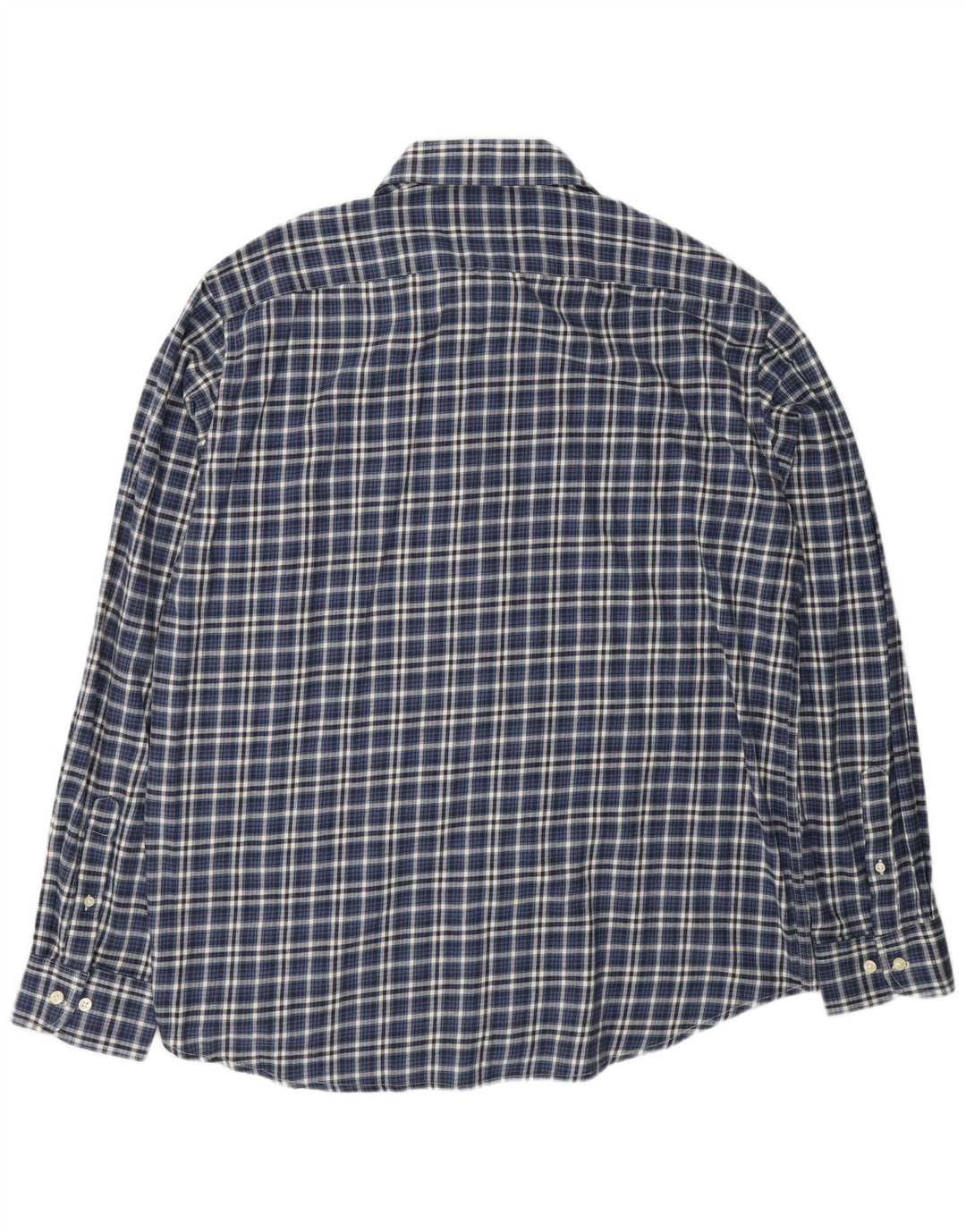 CARRERA Mens Regular Fit Flannel Shirt 2XL Navy Blue Check Cotton