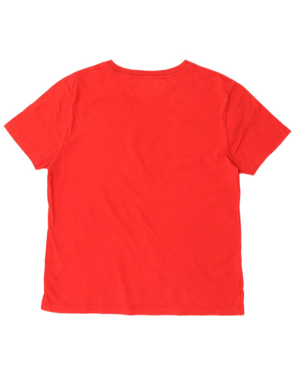 Ανδρικό γραφικό T-Shirt Tommy Hilfiger Top XL Red Cotton
