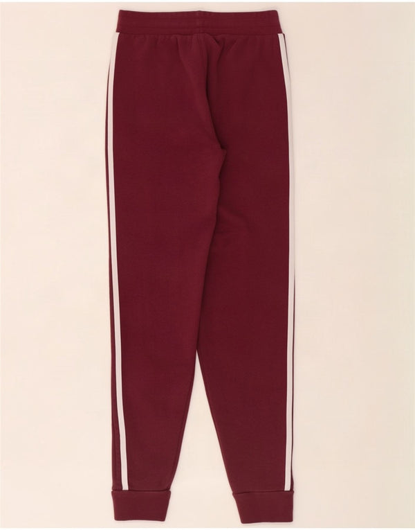 Γυναικεία αθλητική φόρμα Adidas Παντελόνι Joggers UK 4 XS Βουργουνδί Βαμβακερό