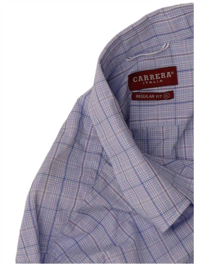 Ανδρικό πουκάμισο Carrera Regular Fit XL Blue Check