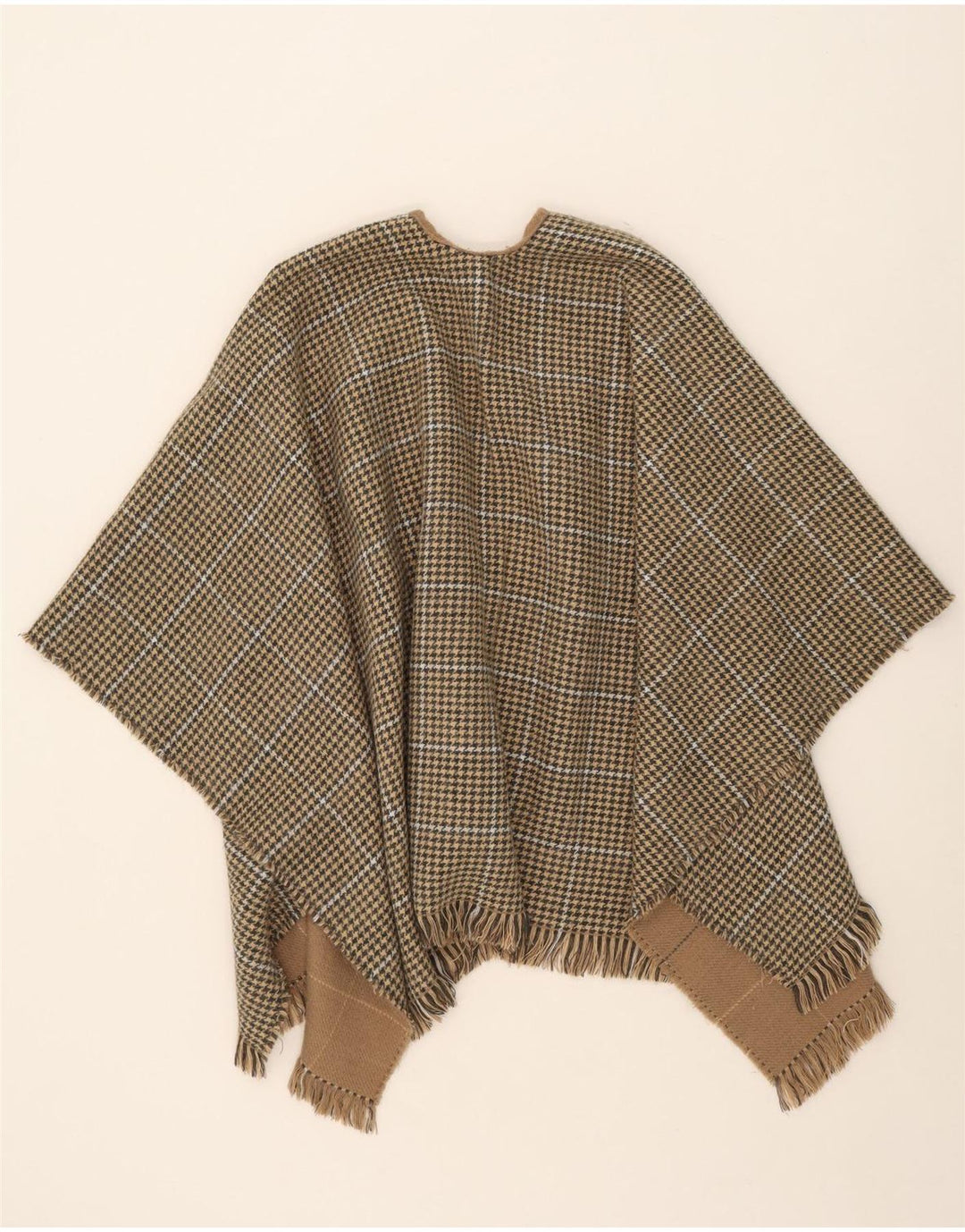Μόνο γυναικείο αναστρέψιμο παλτό Cape One Size Beige Check