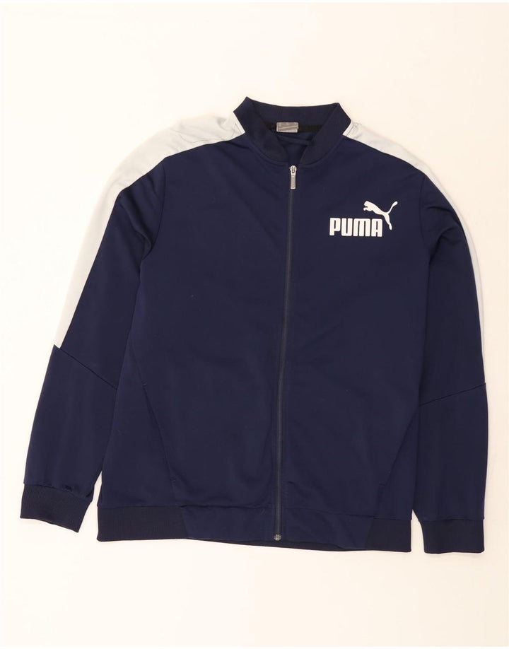 Ανδρική αθλητική φόρμα γραφικών Puma Top Jacket XL Navy Blue Colourblock
