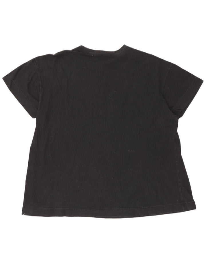 Γυναικείο γραφικό μπλουζάκι NIKE Top UK 10 Small Black