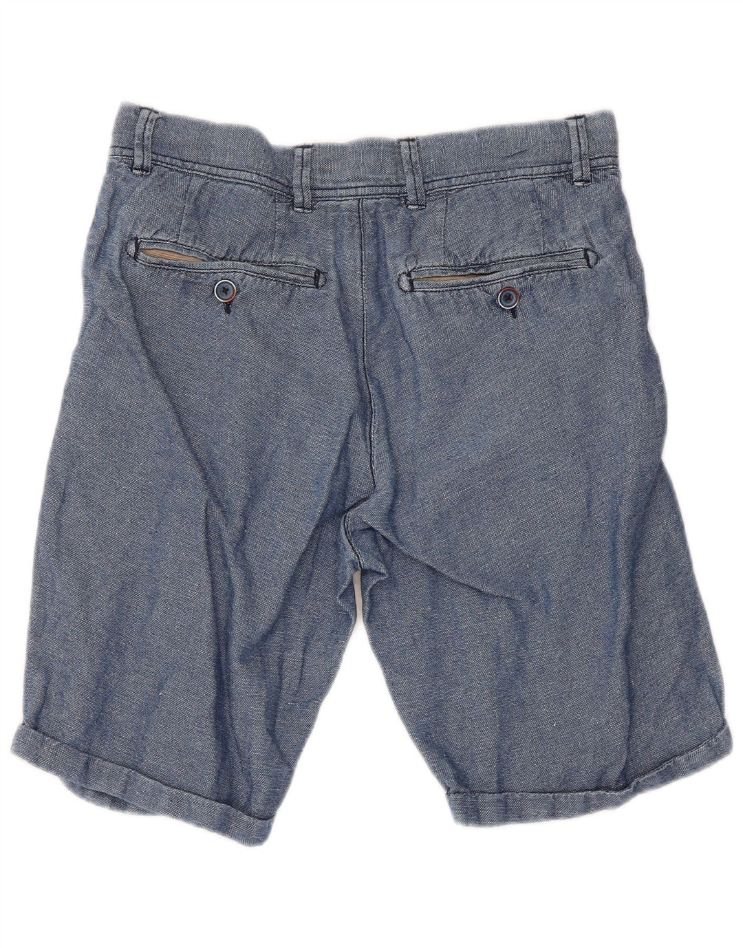 Refrigiwear Γυναικείο κανονικό σορτς Chino W30 μεσαίο μπλε βαμβακερό