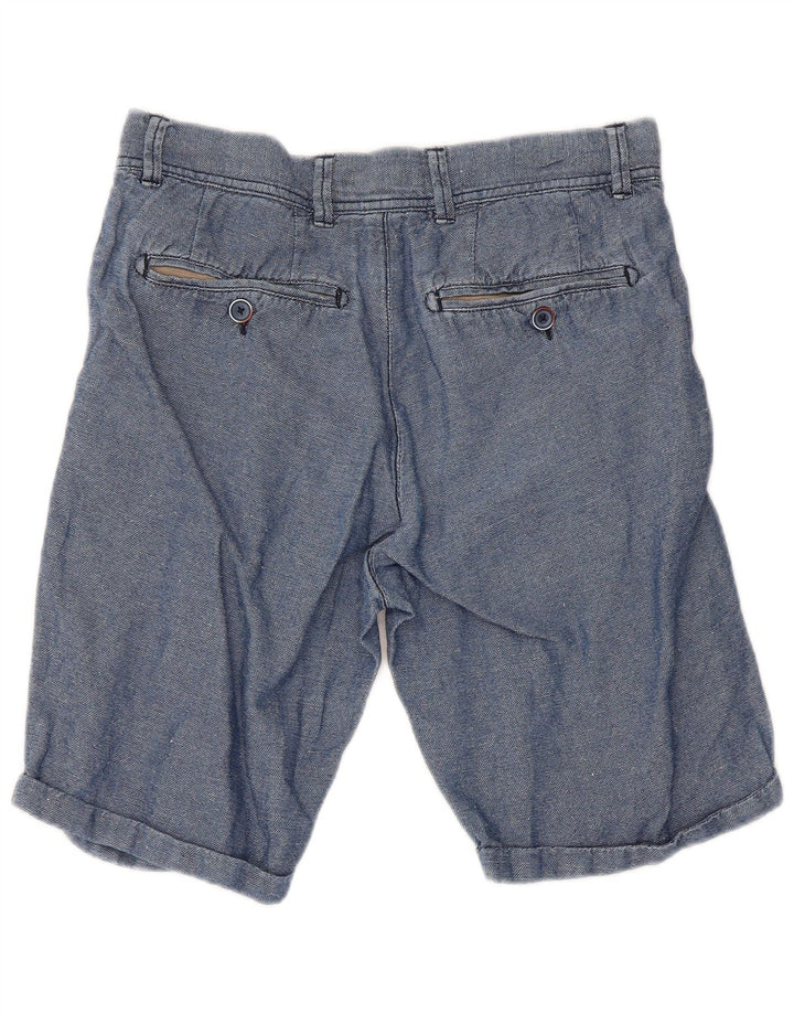 Refrigiwear Γυναικείο κανονικό σορτς Chino W30 μεσαίο μπλε βαμβακερό