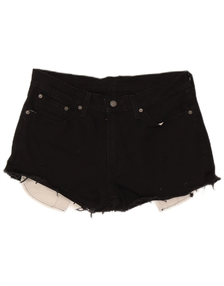 Γυναικείο Σορτς Levi's 541 Τζιν W32 μεγάλο μαύρο βαμβακερό
