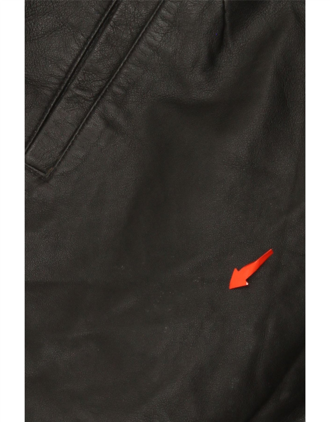 MISS JOY Γυναικείο ψηλόμεσο δερμάτινο σορτς EU 38 Medium W25 μαύρο δέρμα