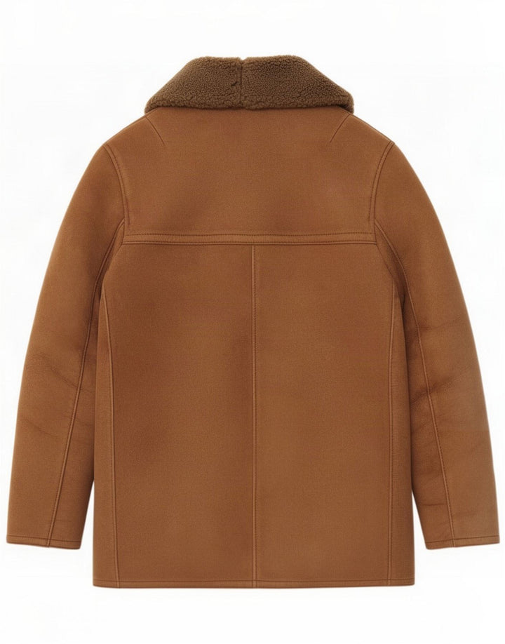 Vintage Γυναικείο Shearling Coat EU 38 Medium Brown Lambskin