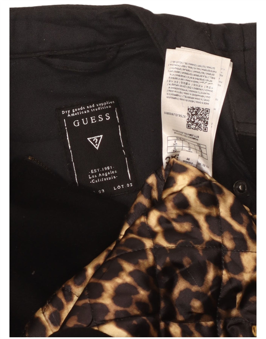 Γυναικείο παλτό Guess UK 8 Small Black Wool