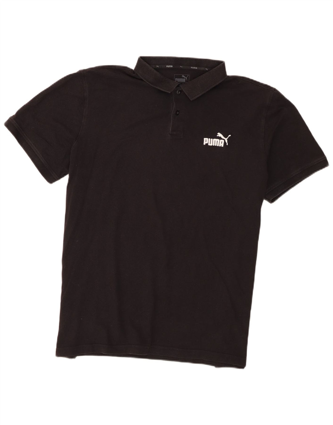 Ανδρικό πουκάμισο πόλο Puma XL Μαύρο βαμβακερό