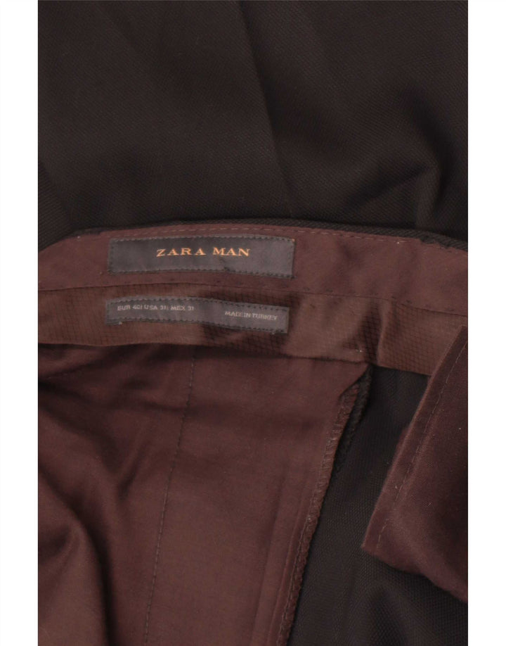 Zara Ανδρικό Παντελόνι Chino Slim EU 40 Medium W31 L32 Μαύρο