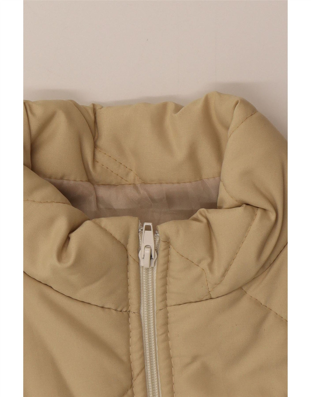 VINTAGE Γυναικείο Gilet UK 12 Medium Beige