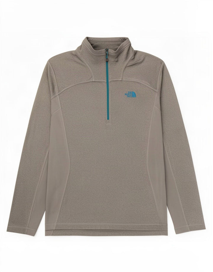 Ανδρική φόρμα πουλόβερ με φερμουάρ North Face Top Medium Grey Flecked