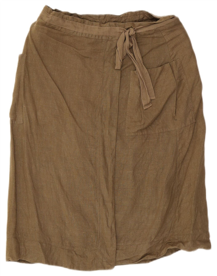 Sasha Γυναικεία Φούστα Cargo UK 12 Medium W29 Χακί Λινό