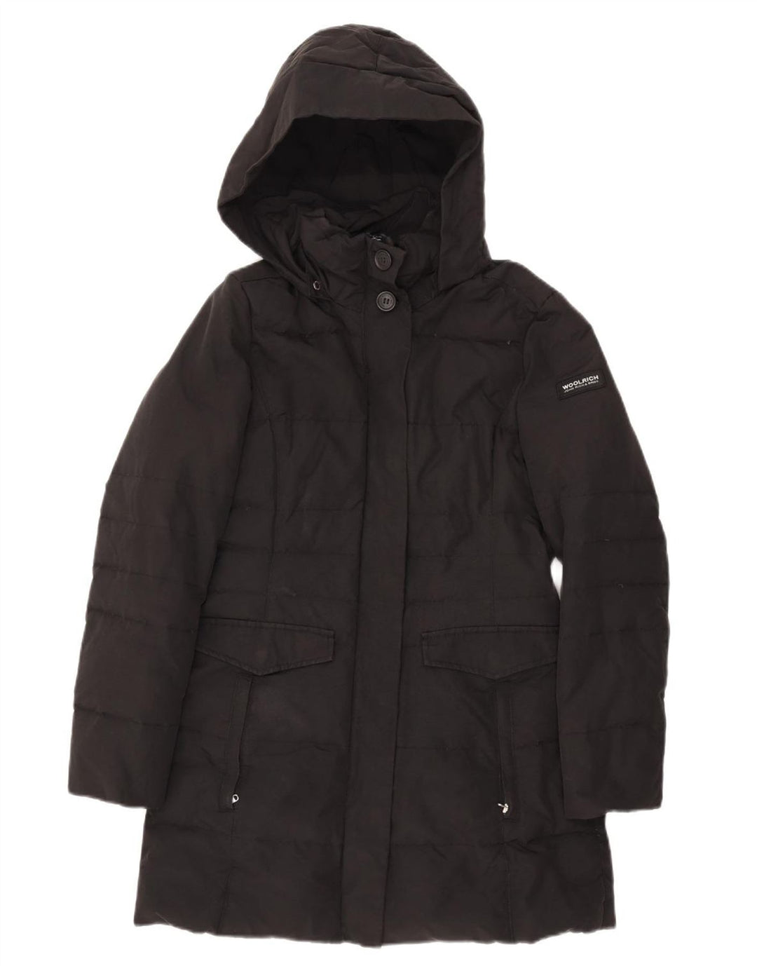 Woolrich Γυναικείο παλτό με κουκούλα UK 10 Small Black