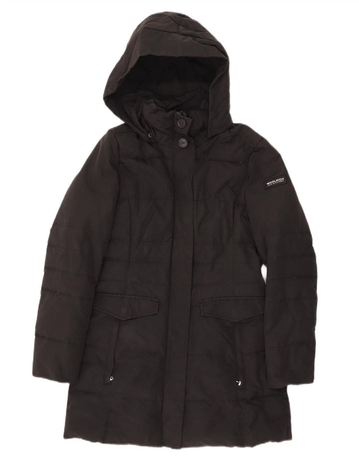 Woolrich Γυναικείο παλτό με κουκούλα UK 10 Small Black